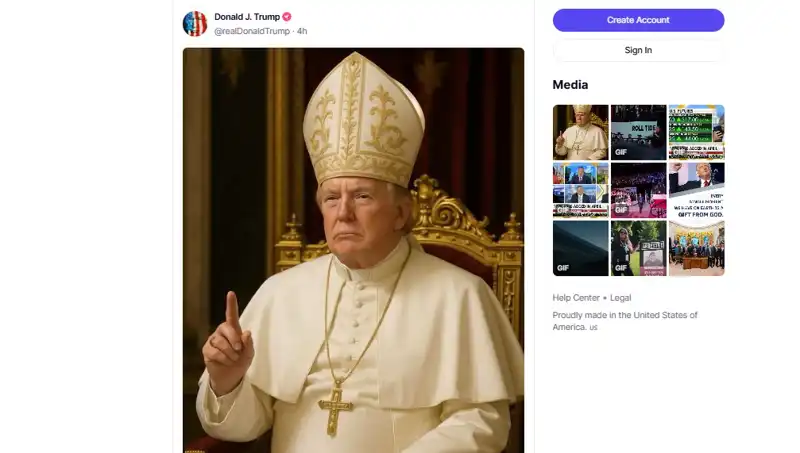 Trump'ın Papalık İle Yüzleşmesi: Kendi Fotoğrafını Paylaşarak Dikkat Çekti
