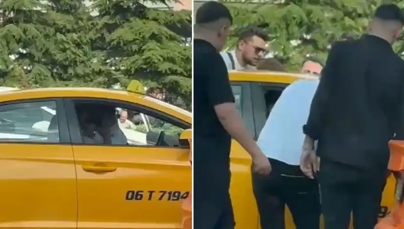 Trafikte Tartıştığı Taksi Şoförüne Yumruk Atan Adam Gözaltına Alındı