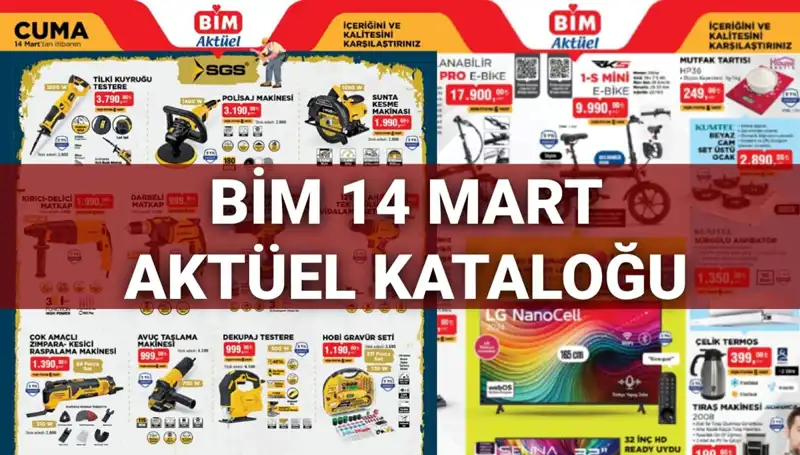 BİM 14 Mart Cuma Aktüel Kataloğu: Yeni Ürünlerle Şaşırtıyor!