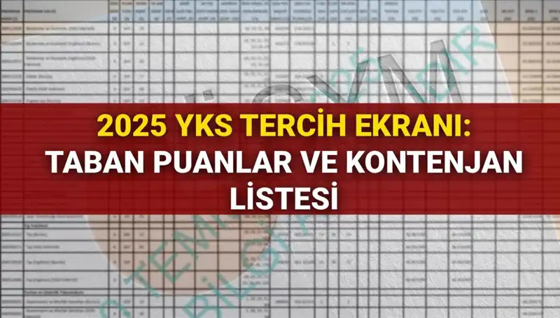 YKS Tercih Dönemi Başladı: Taban Puanları ve Kontenjanlar Burada!