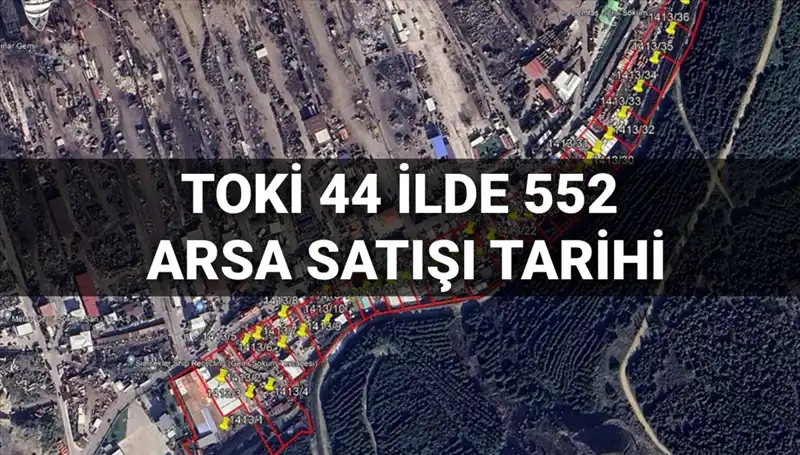 TOKİ 44 İlde 552 Arsa Satışı İçin Tarih Verdi: Ayrıntılar Burada!