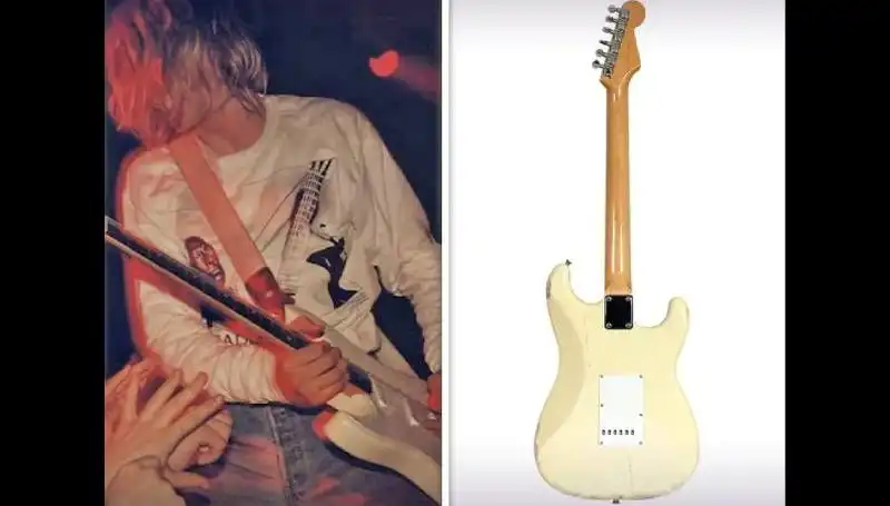 Kurt Cobain'in Efsanevi Gitarı, Rekor Fiyatla Açık Artırmada Satıldı