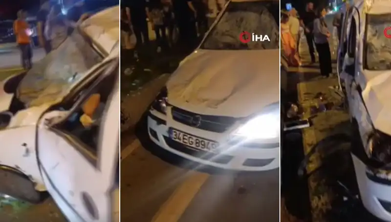 İstanbul Sahil Yolunda Ucuz Atlatılan Kaza: Neyse Ki Yaralanan Yok!