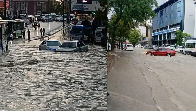 Başkent Ankara'da Sağanak Yağış: Şehirde Kaos ve Zarar Ortaya Çıktı