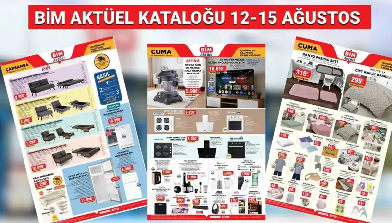 BİM’in 12-15 Ağustos 2025 Aktüel Kataloğu: Yeniliklerle Dolu Bir Alışveriş Deneyimi