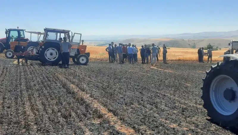 Yozgat’ta Yangın Felaketi: 100 Dönüm Tarım Alanı Kül Oldu!