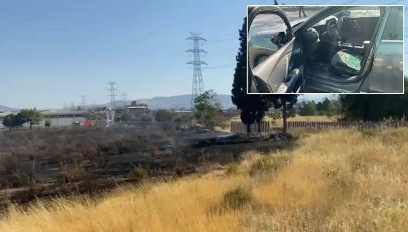 İzmir’de Otluk Alanda Çıkan Yangın, AVM Otoparkına Sıçradı!