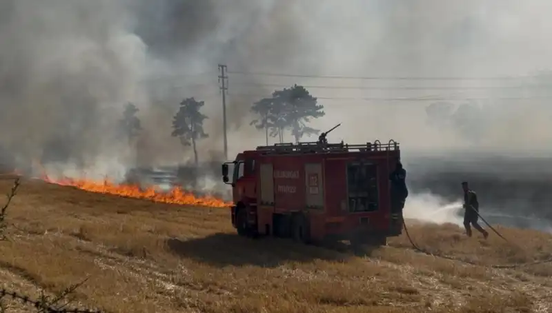 Kırklareli'nde Anız Yangını: Korkutan Gelişmeler ve Mücadele